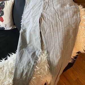 Men's gray and white “I Love Ugly” pants